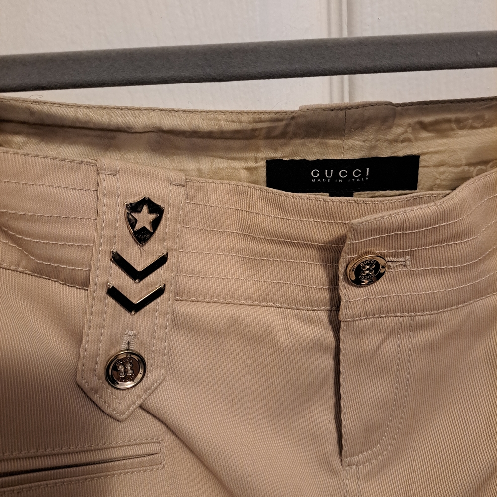 Gucci Women's Beige Skirt with Pocket Details - Picture 3 of 8
